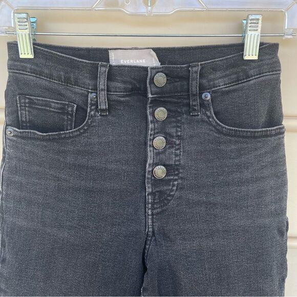 Everlane High Rise Skinny Jeans Four Button Size 26 - Picture 3 of 9